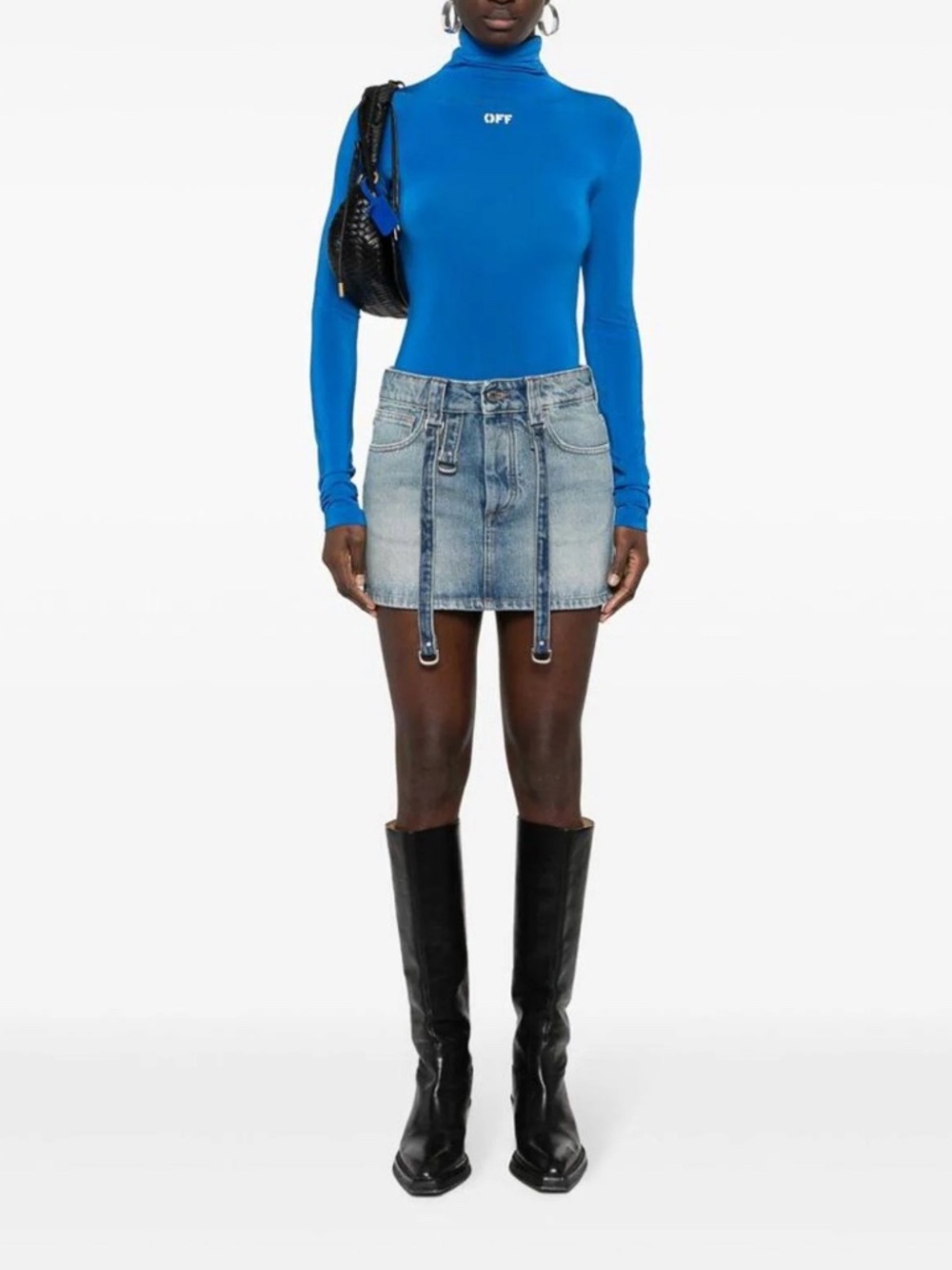 Off White Denim Skirt